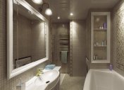 душевая в классическом стиле,  керамическая плитка для ванны, дизайн интерьера ванны