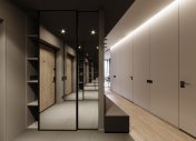 интерьер квартиры в ЖК Комфорт парк, современный дизайн коридора