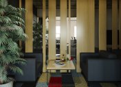 зона отдыха в офисе, интерьер комнаты отдыха в офисе, дизайн интерьера