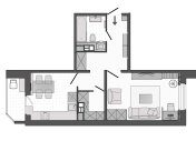 план помещения, планировка квартиры