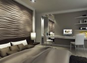 дизайн интерьера дома, дизайн современной спальни